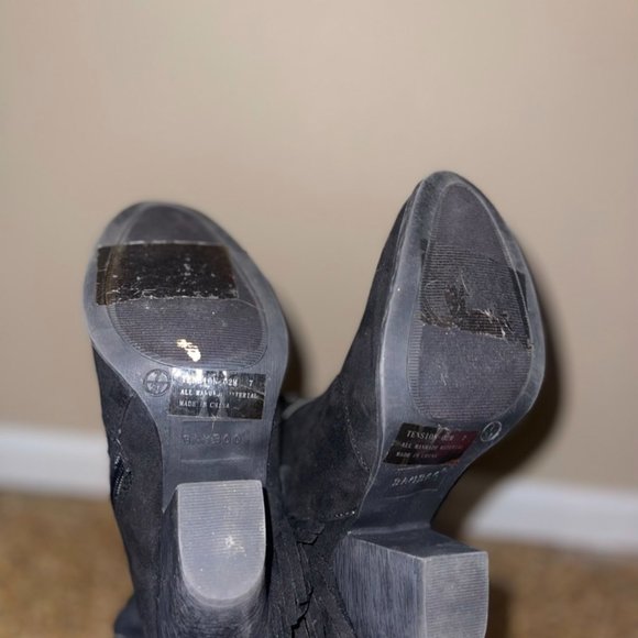 Fringe Suade Booties - Picture 4 of 4